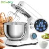BioloMix Kitchen Food Stand Mixer, 1200W 11-Speeds DC Motor, Digital OLED Screen, Electric Food Mixer with Dough Hook, Whisk 1