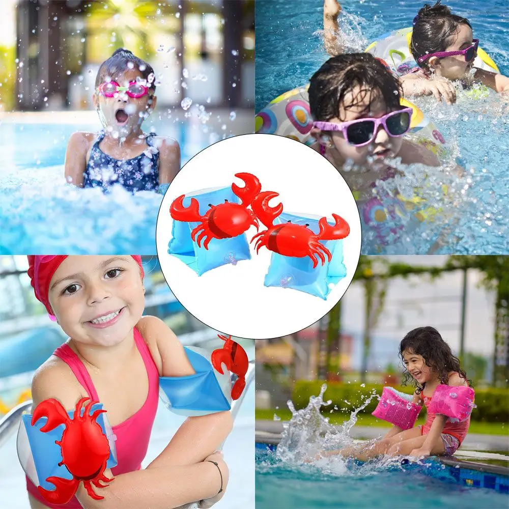 Brassards De Natation Enfant 2-6 Ans - Lot De 2 - Double Chambre à Air - Design Dessin Animé Rose - Sécurité Piscine Plage