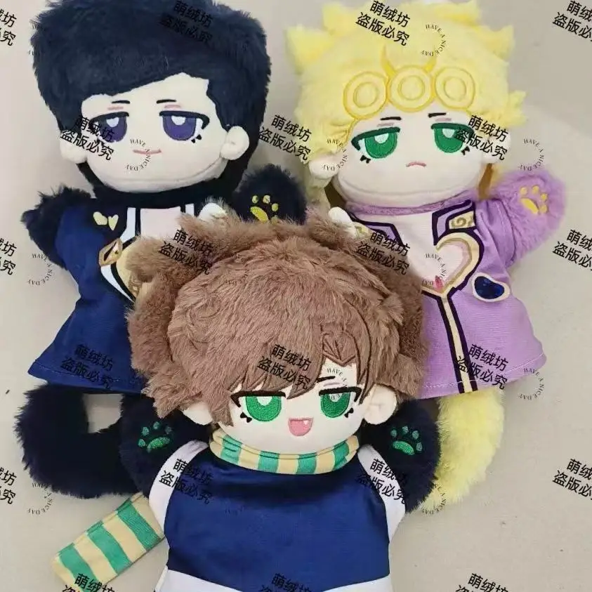 

25CM JoJo's Bizarre Adventure Higashikata Josuke Giorno Giovanna Cosplay Hand Puppet Cotton Anime Plush Movable Finger Xmas Gift