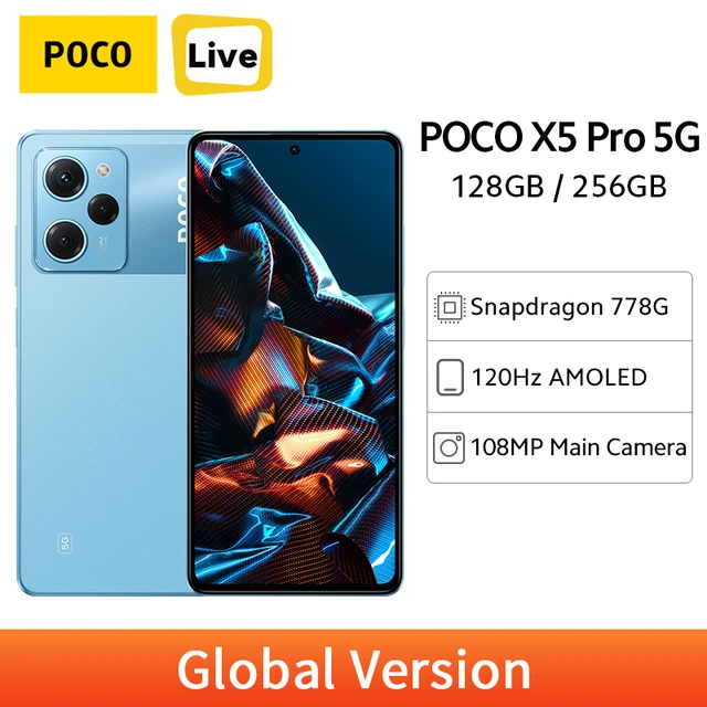 Smartphone POCO X4 Pro 5G versión Global, 128GB/256GB, cámara de 108MP,  pantalla DotDisplay AMOLED de 120Hz, carga Turbo de 67W, NFC, Snapdragon  695 - AliExpress