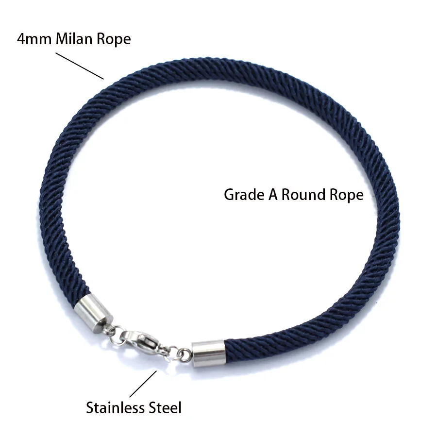 Stainless Steel Nautical Rope Bracelet for Men and Women