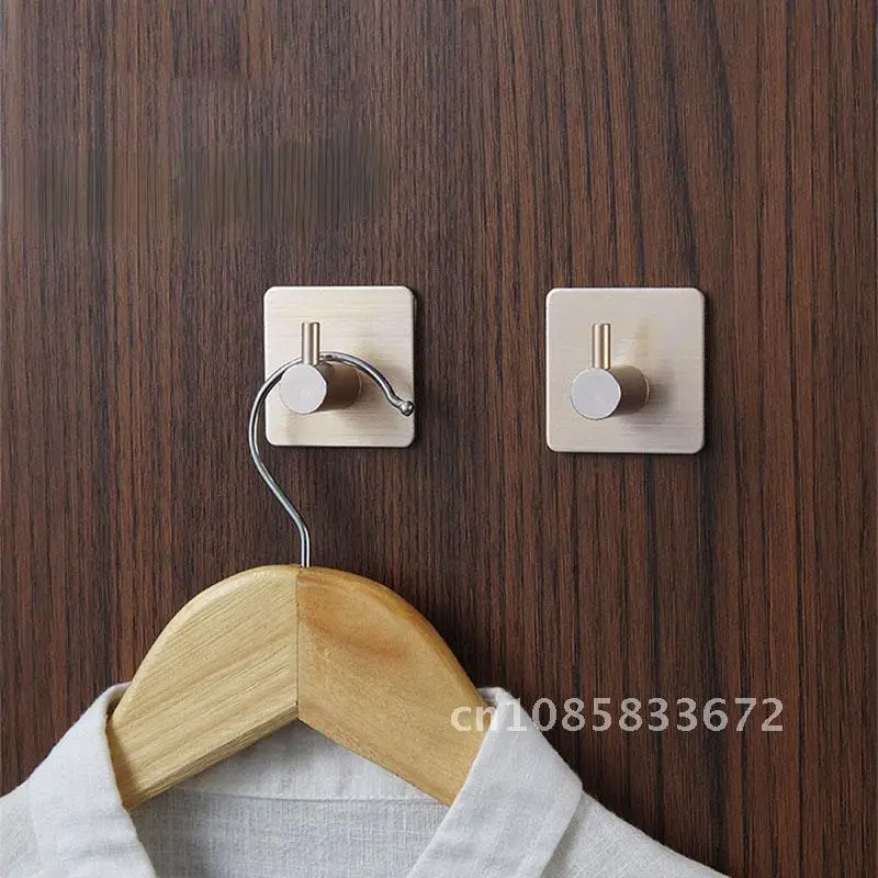 

Sturdy Wall Hooks Self Adhesive Towel Holder Bathroom Accessories Clothes Rack Rustproof Hook Bathroom