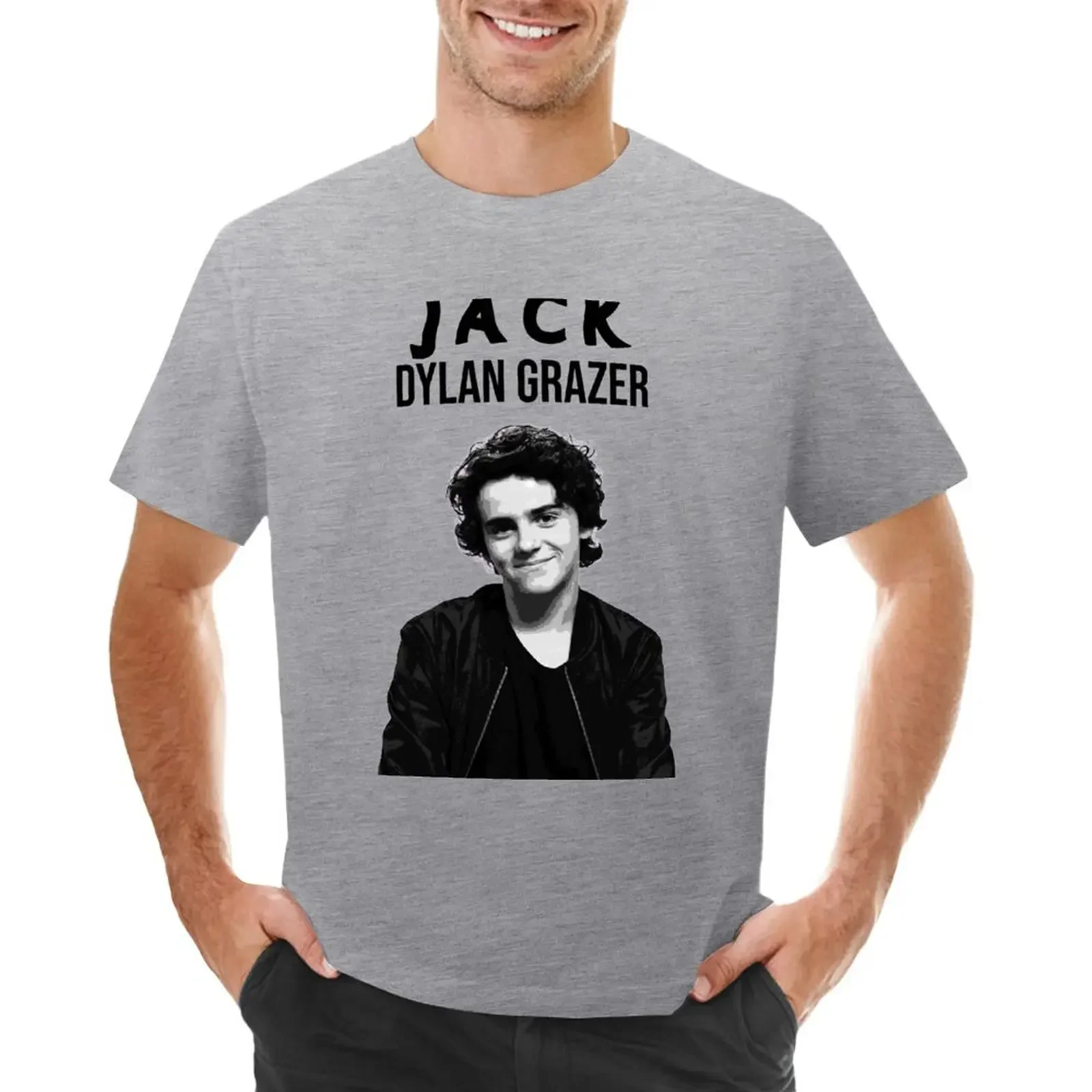 

Футболка мужская с принтом животных, эстетическая одежда, ретро топ с рисунком Джека Дилана грасера, большие размеры, на лето