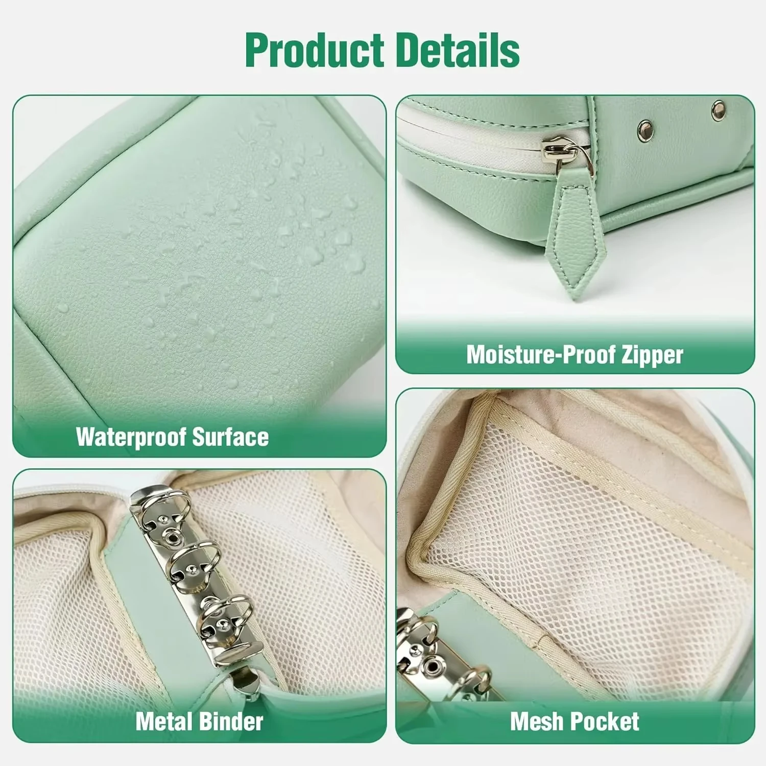 Waterproof Portable Pill Organizer Set with Color-Coded Pouches for Medicine and Jewelry Storage