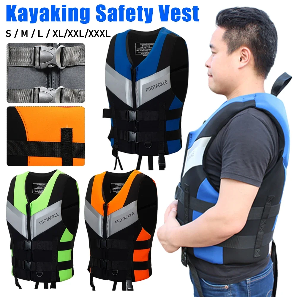 Neoprene Life Jacket Buoyancy Fishing Water Ski Vest Wear