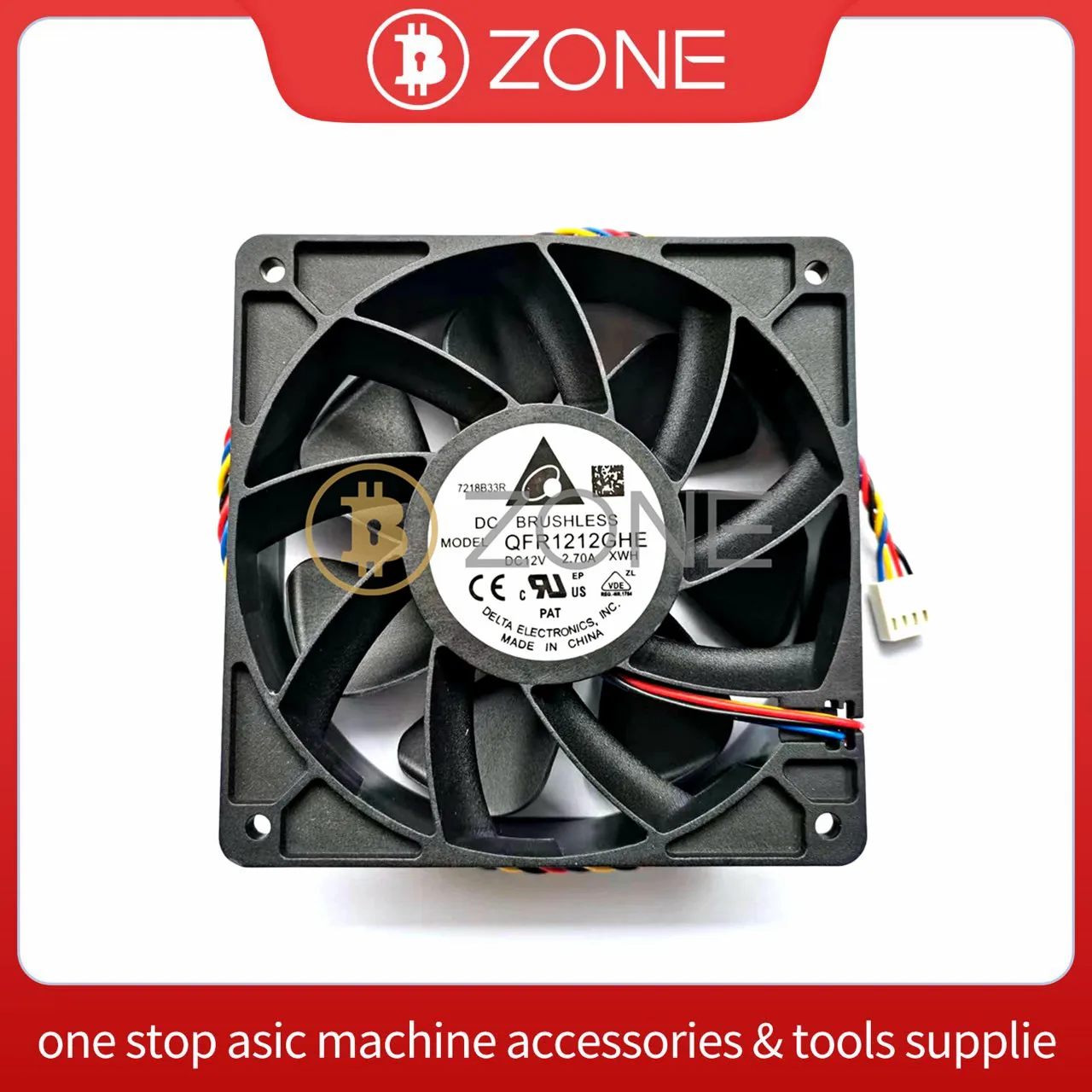 Nuovo Qfr1212Ghe-Pwm Control 4Wire Dc12V12038 Brushless 6000Rpm Ventola Di Raffreddamento Cooler Per Bitmain Antminer L7 D7 S19 S17 T17 L3 S9