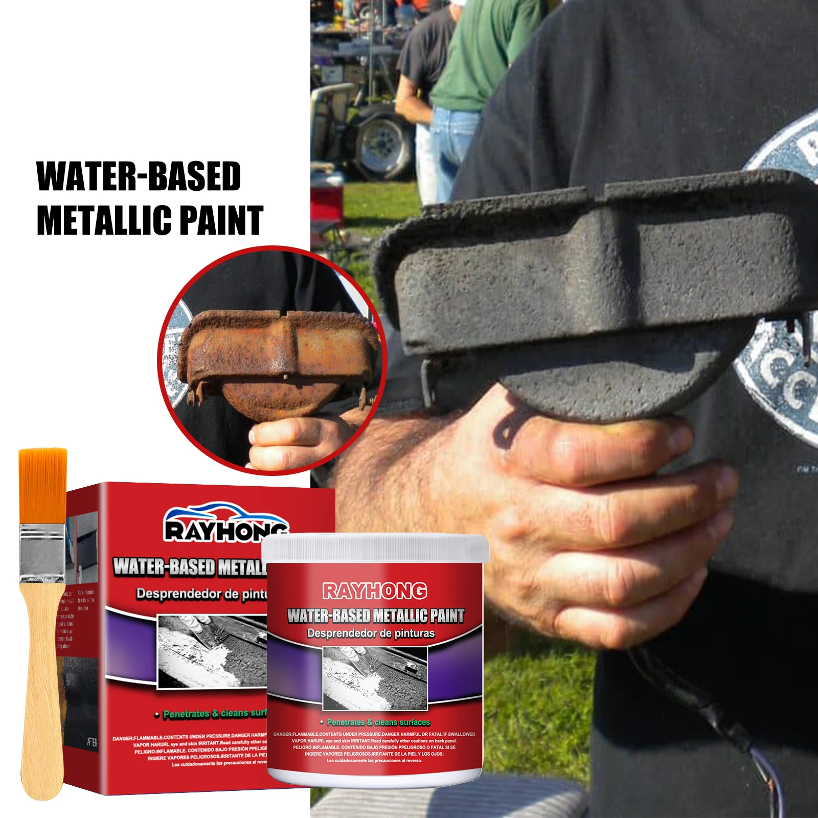 Paint Rust Remover Rust Remover Spray Metal Rust Remover Rust Resistant Primer Car Rust-free Primer Water-Based Metal Rust Remover Metallic Paint 100ml Auto Anti-rust Paste Multi-purpose Rust Iron