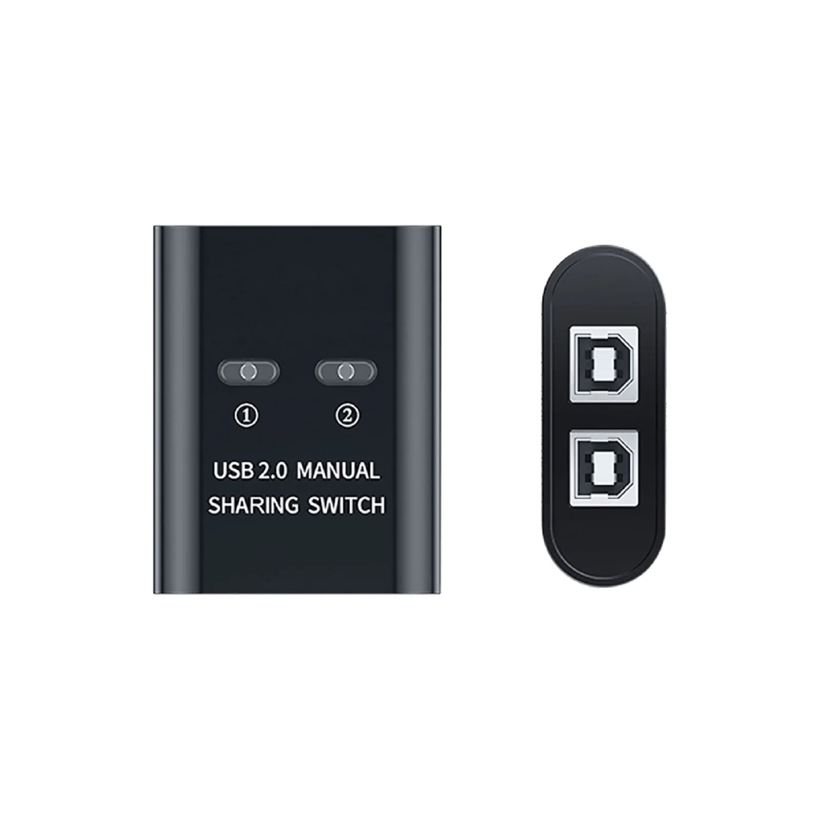 

USB 2.0 Manual Sharing Switch 2 in 1 out USB Printer Sharing Converter Device Hub Switcher 2 Port Manual USB HUB Share Devices