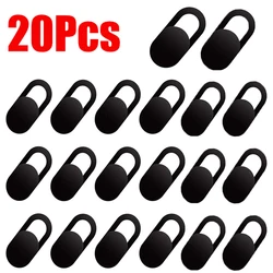 Antispy Privacy Sticker Webcam Cover Slider for Laptops, Phones, Tablets, and PCs (20PCS Black)