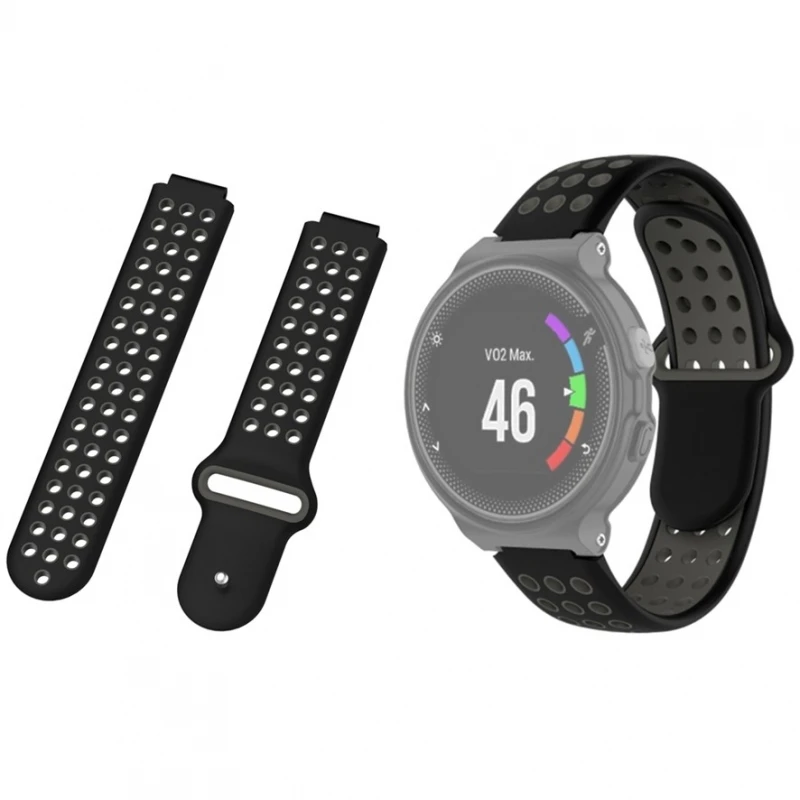 Garmin Forerunner 220 230 235 630 620 735Xt Silicone Nero Grigio # Garmin Forerunner 220 # Garmin Forerunner 230 # Garmin Forerunner 235 # Garmin Fore