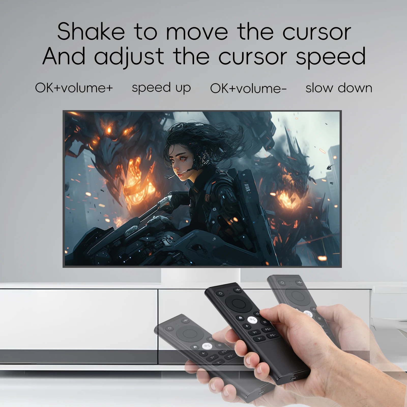 2024 iPazzPort PC 원격 미니 2.4G/BT 무선 키보드(에어 마우스 및 IR 리모컨 포함), 스마트 TV/안드로이드/PC용 알루미늄