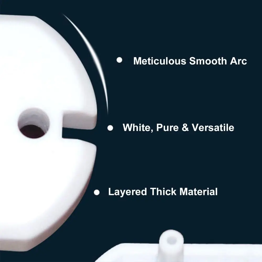 New Plastic Electric Outlet Cover White Two Phase Safe Lock Cover Security Cover Unisex Safety