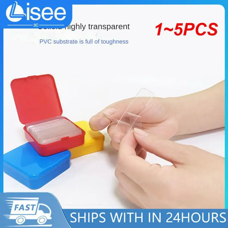 

1~5PCS Set Double Sided Transparent Stickers Non-marking Strong Adhesion Tapes Easy To Cut High-adhesive Double Faced Tapes