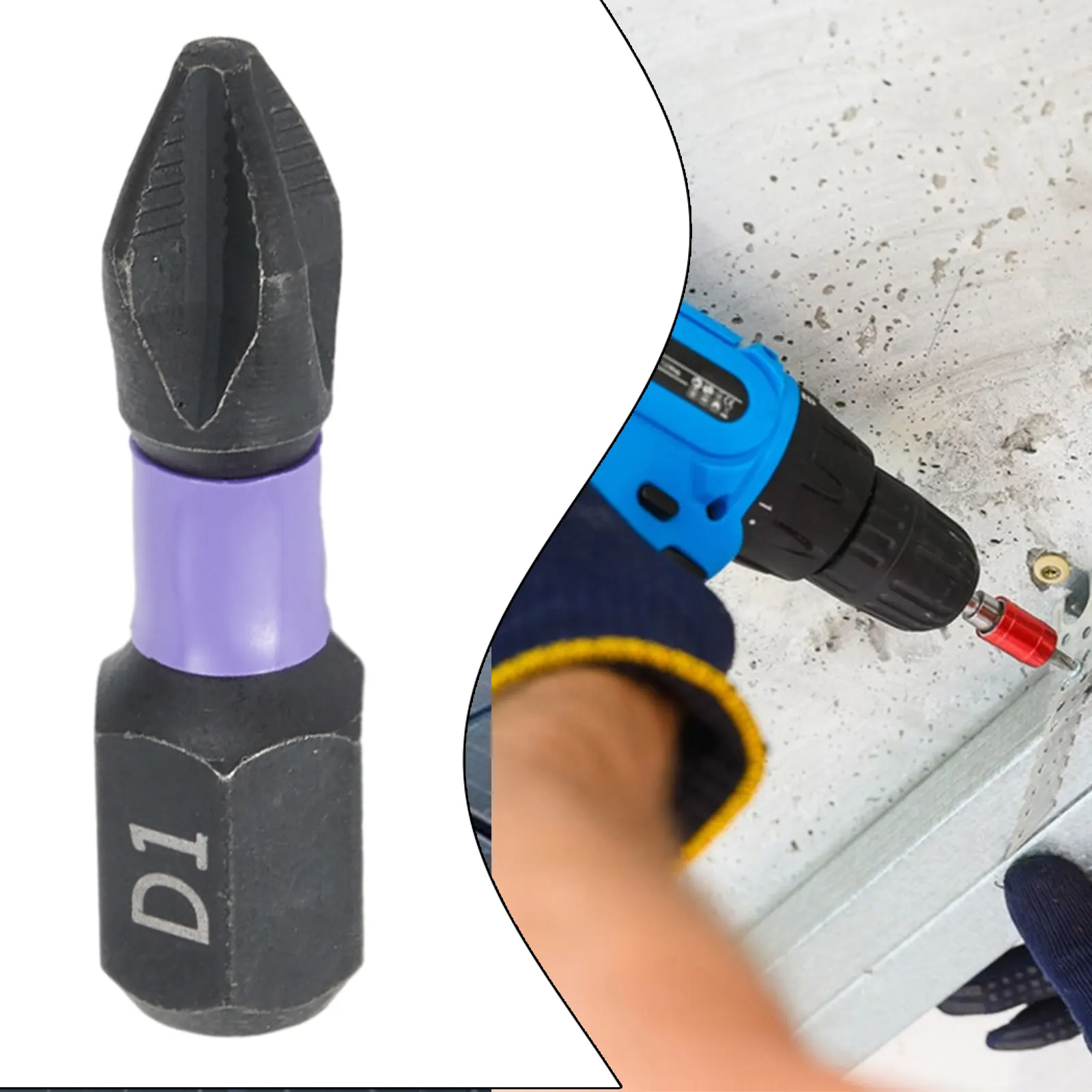 

PH2 Magnetic Batch Head Non-Slip Impact Cross Screwdriver Anti-shock Hardness Impact Drill Bit Electric Drill Hand Tools