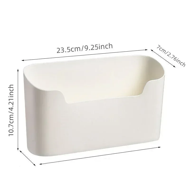 Kitchen Wall-mounted Adhesive Storage Rack Multifunctional Cabinet Door Storage Box Under Sink Drawer Shelf Bathroom Organizer - 5