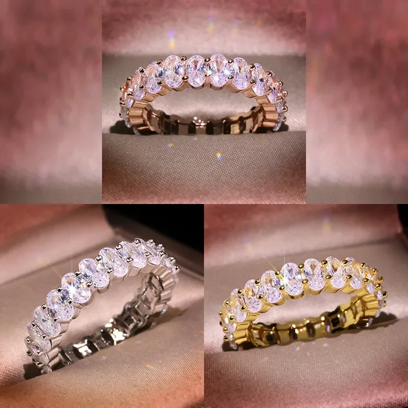 Rings for Women Luxury Oval Cubic Zirconia Ring Index Finger Anel Bridal Wedding Jewelry Engagement Ring Banquet Jewelry wedding rings womens ring jewelry rings ring jewelry cubic zircon ring