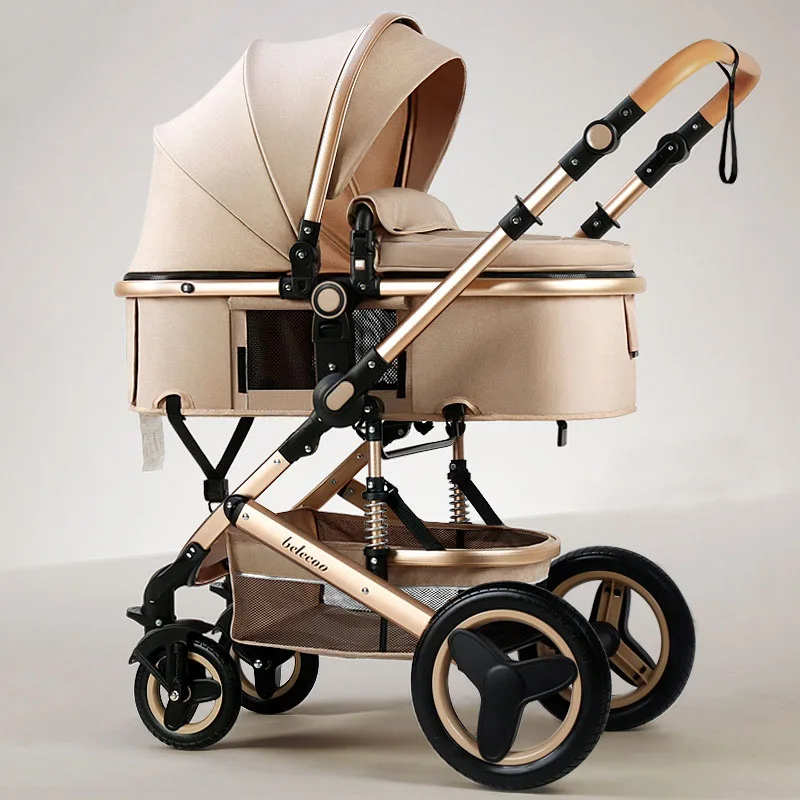 

Lightweight Stroller High Landscape Folding Travel Stroller Newborn Baby Two-way Seat Can Sit and Lie Down Baby Stroller