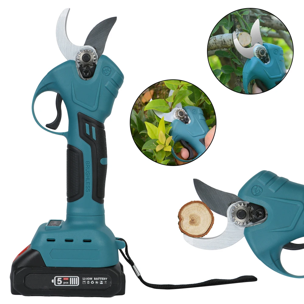 

Garden Tool Wireless Electric Rechargeable Scissors For Makita Battery Pruning Shears Tree Branches Pruning Tool 30MM Brushless