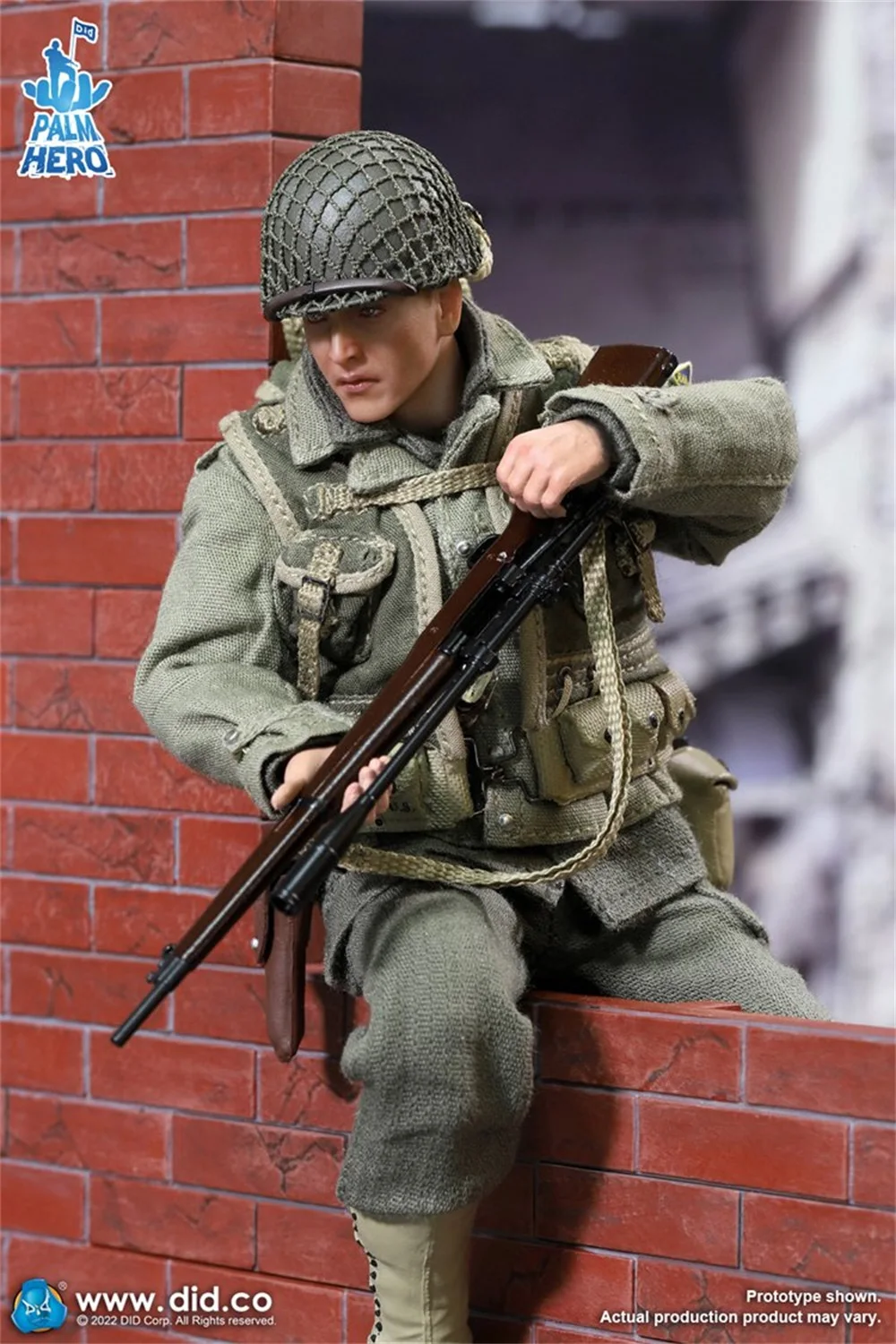 

DID XA80009 Scale 1/12 WWII Palm Pocket Series US Ranger Sniper Jackson about 14cm Full Set Moveable Action Figures For Collect