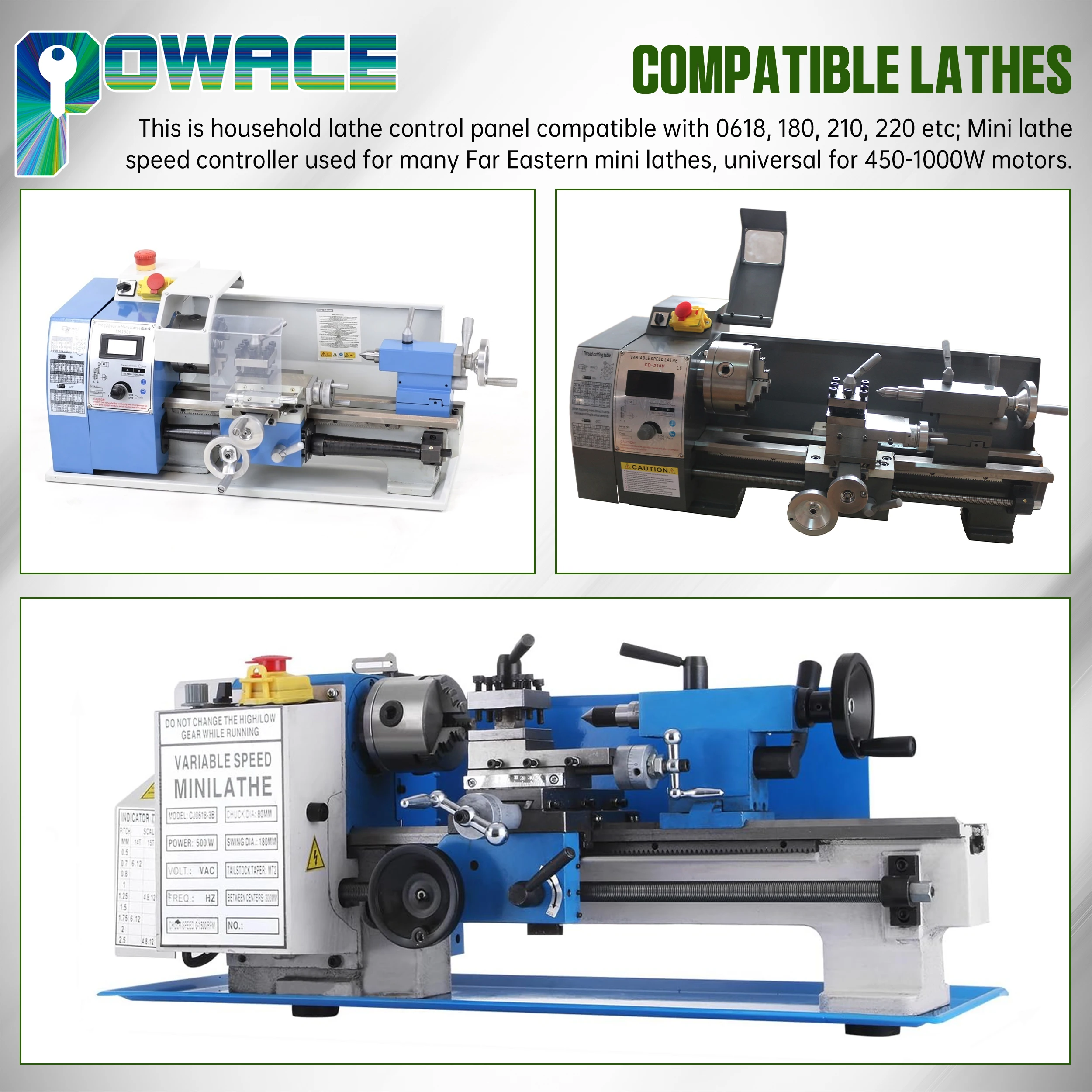 Mini lathe Main Control Board CJ0618 CD WM210 Circuit Board