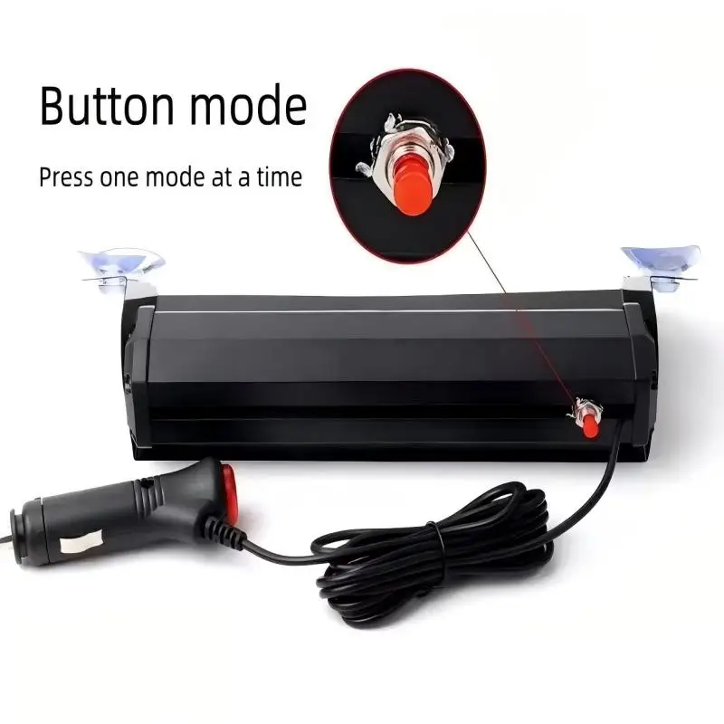 8 LED universale per auto luce stroboscopica lampeggiante parabrezza veicolo lampeggiante segnale di avvertimento rosso blu luci di emergenza della polizia 12V - immagine 4