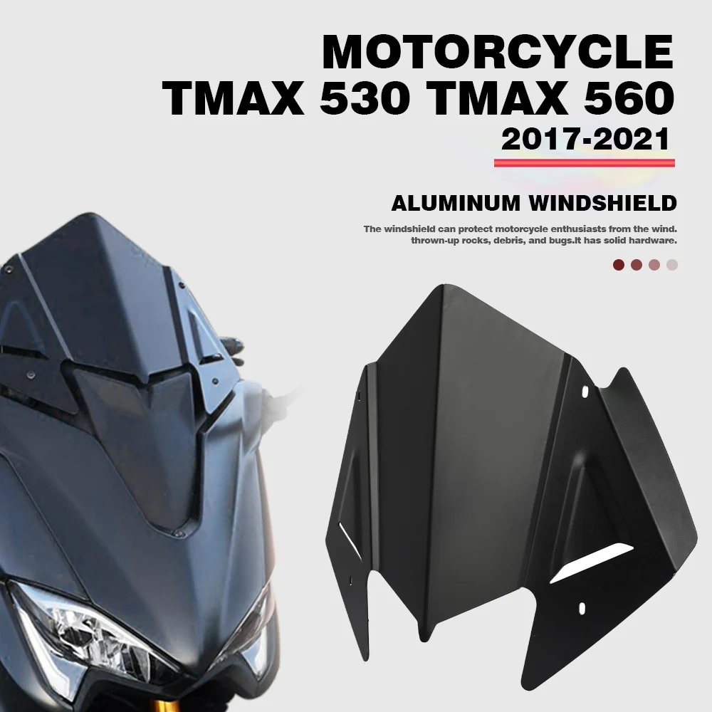 

Motorcycle Windshield For YAMAHA TMAX530 Tmax 530 2017-2018-2019 TMAX 560 2020-2021 Front Wind Deflector Windscreen Cover Guard