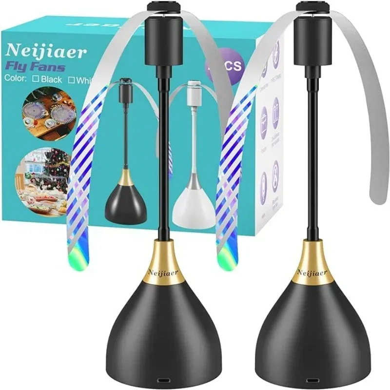 Fly Fan 2PC/3PC fly repelling fan USB interface insect repelling fan portable table for picnics gatherings barbecues