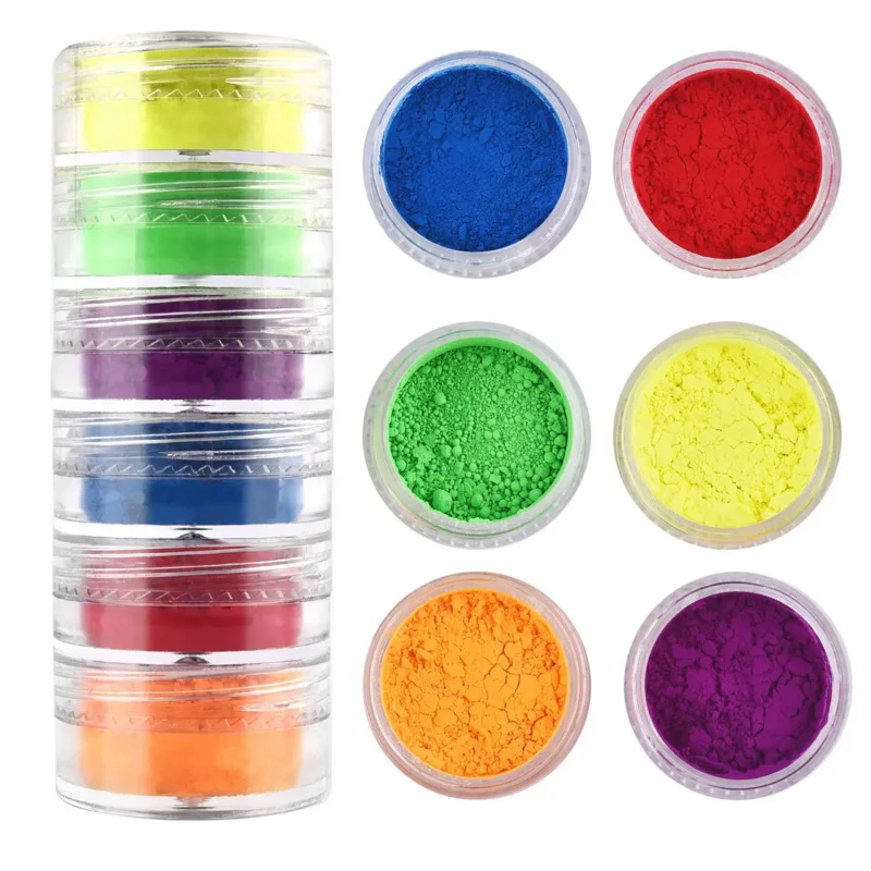 Pearlescent Powder Pigment Mica Powder Pigment Epoxy Resin Pigment 6 Colors/Set Resin Pigment Dye DIY Epoxy Resin Jewelry Making Nail Art Decor Makeup