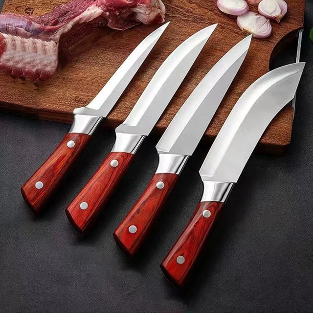 Coltello per disossare Taglio della carne Mannaia da macellaio Coltello da intaglio Affilato in acciaio inossidabile Affettare Chef Utilità Coltello da cucina Utensile da cucina 1