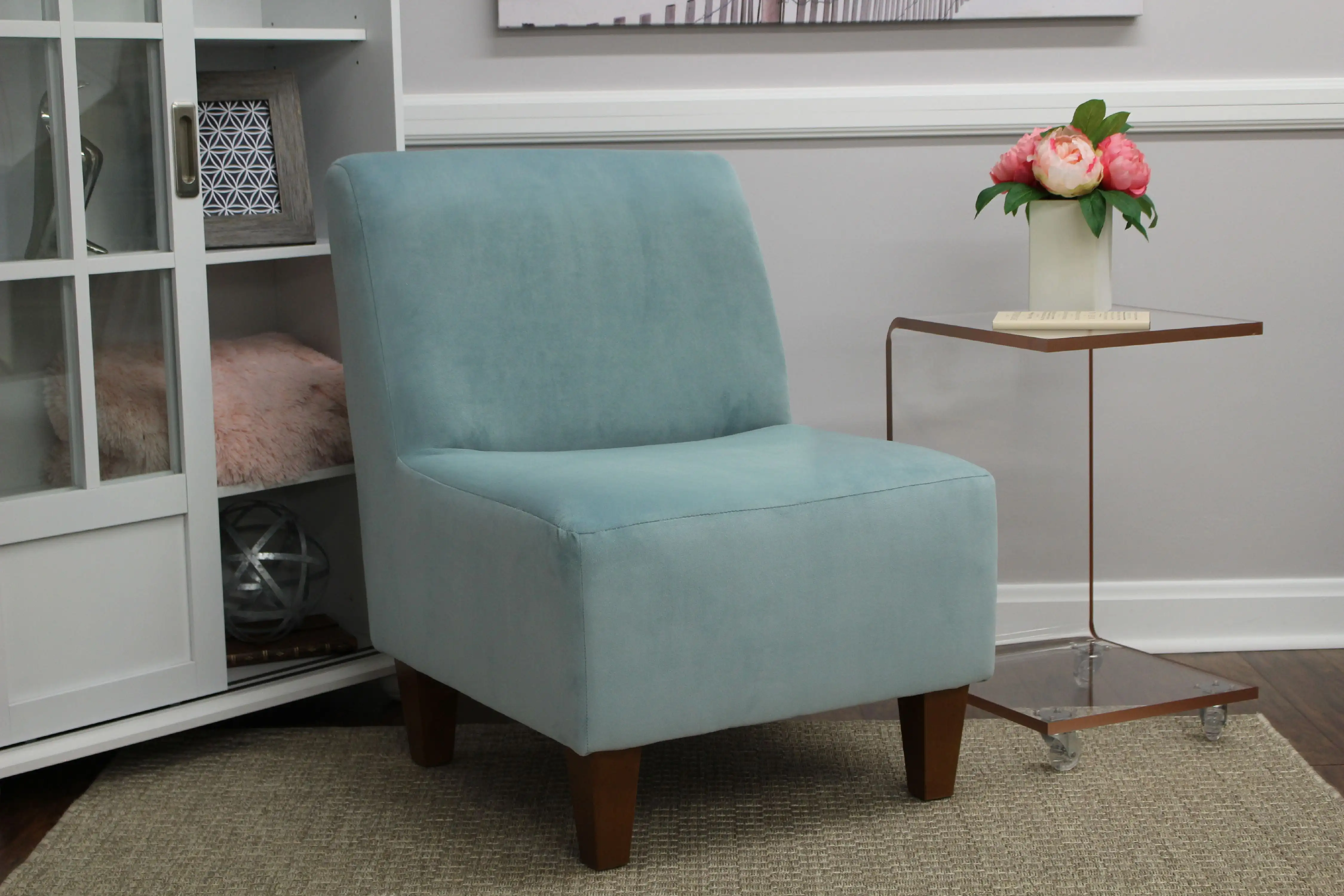 

Amanda Armless Accent Chair, Multiple Colors