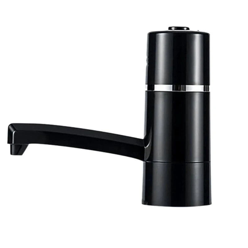 

Электрический насос для бутылки воды 5 галлонов, USB беспроводной портативный автоматический кувшин, диспенсер для питья, фильтр для дома и офиса, черный