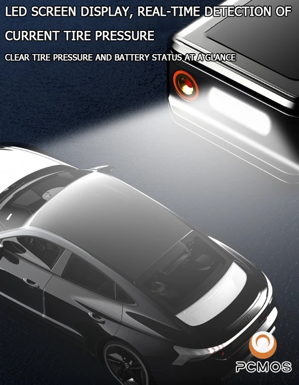 PCMOS Inflatable Pump Portable Handheld Wireless Charging Digital Display Car Motorcycle Tire Multifunction