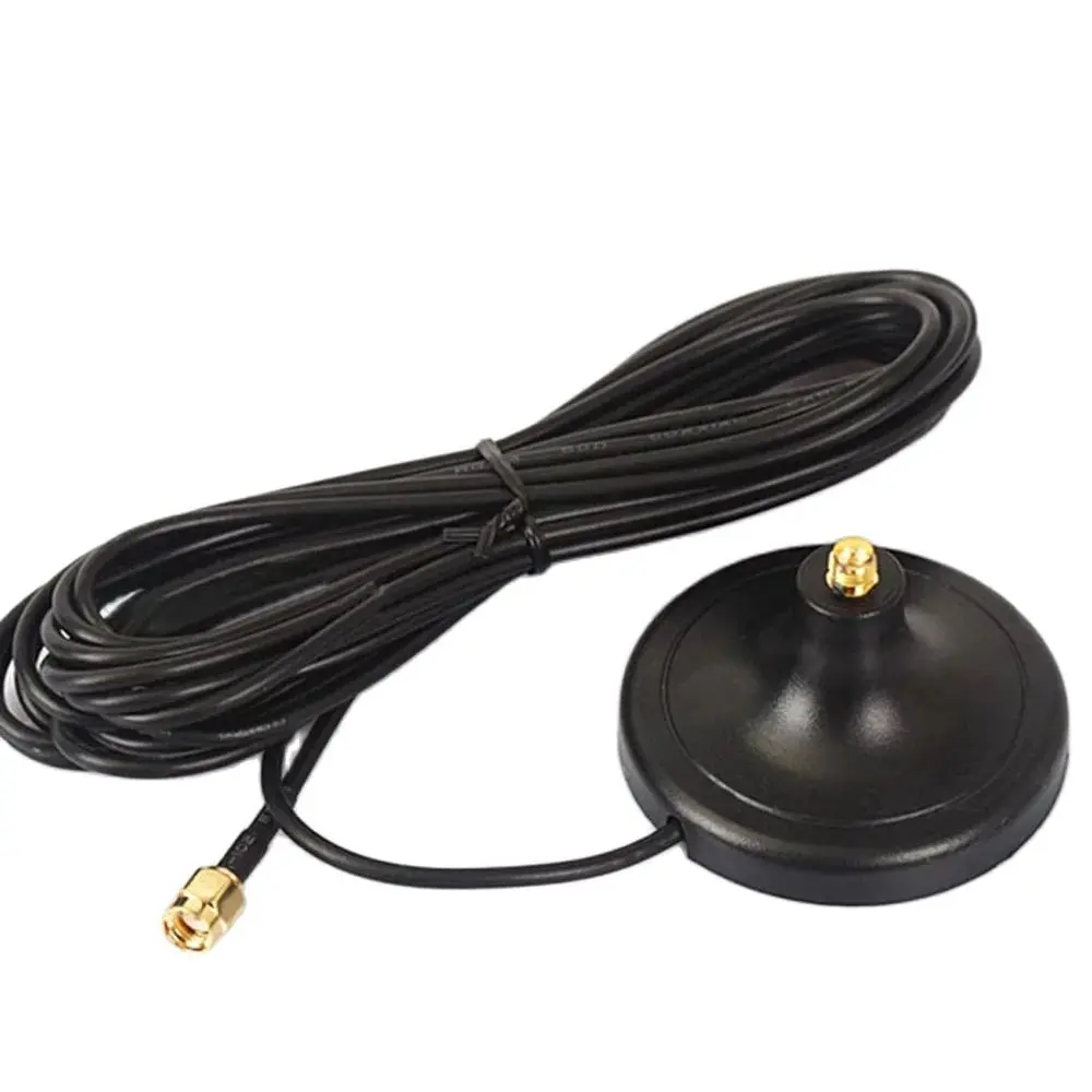 1PC  2.4GHz Antenna Base with 3M Extension Cable RP SMA Male Connector Magnetic Base for Router Network Card