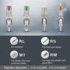 100pcs EZ Revolution Cartridge Tattoo Needles Kits Permanent Makeup 0.30/0.35mm RL RS M1 RM for Rotary Cartridge Tattoo Machine 5