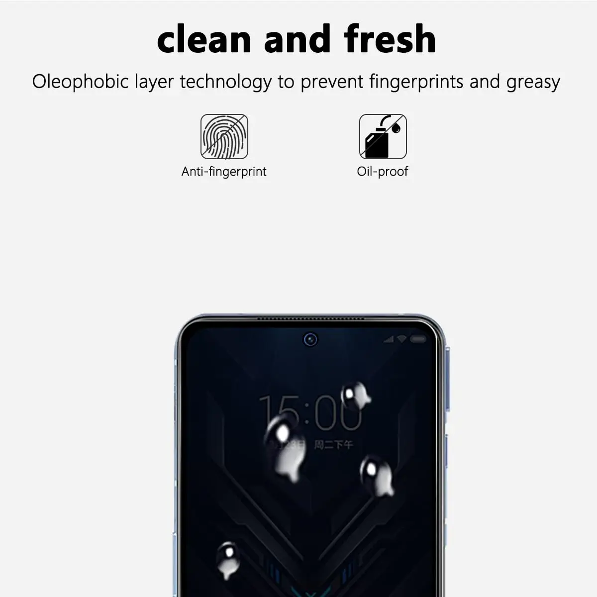 Privacy Peep-Proof Tempered Glass Anti-Spy Screen Protector, 9H Hardness, Aluminum Case Compatible