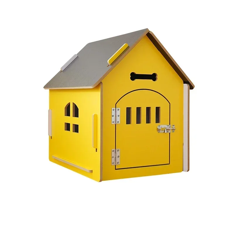 Four-season Wooden Dog Universal Houses Winter Warm Cat Kennel Dogs Crate Cat Tent House