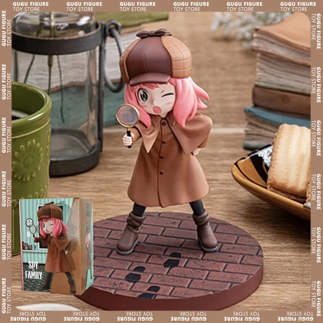 13cm SPY FAMILY Figurine Anya Forger Action Figures Detective Uniform PVC Anime Model Collection Ornamen Toys New Year Kids Gift 1