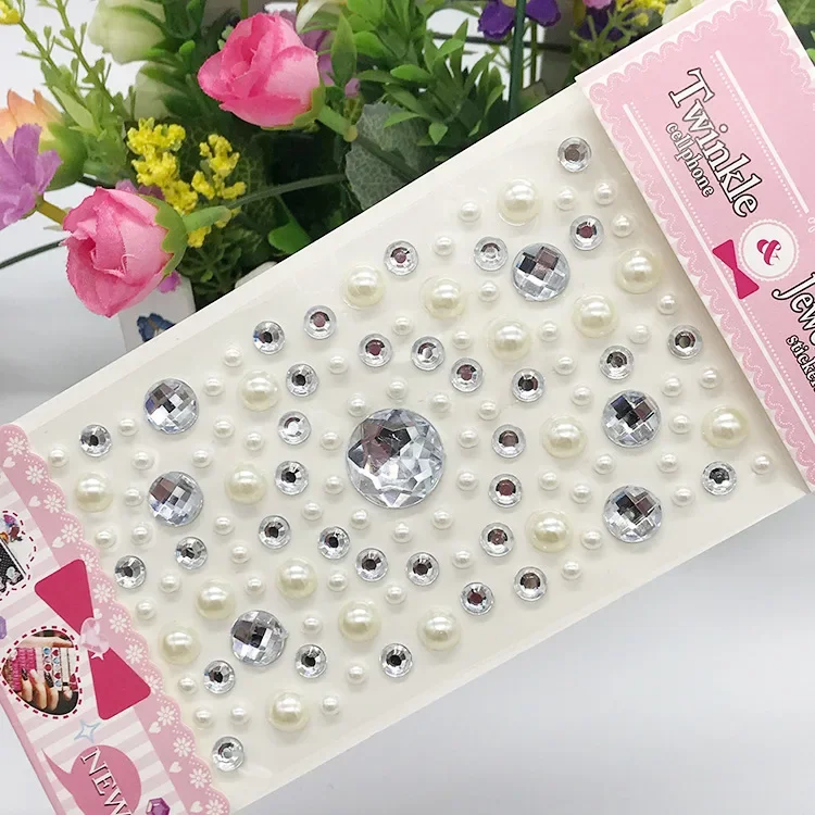 Makeup Rhinestone Stickers Makeup Stickers Rhinestone Stickers Makeup Accessories Kids Sticker Toys Face Jewelry DIY Painting Decoration