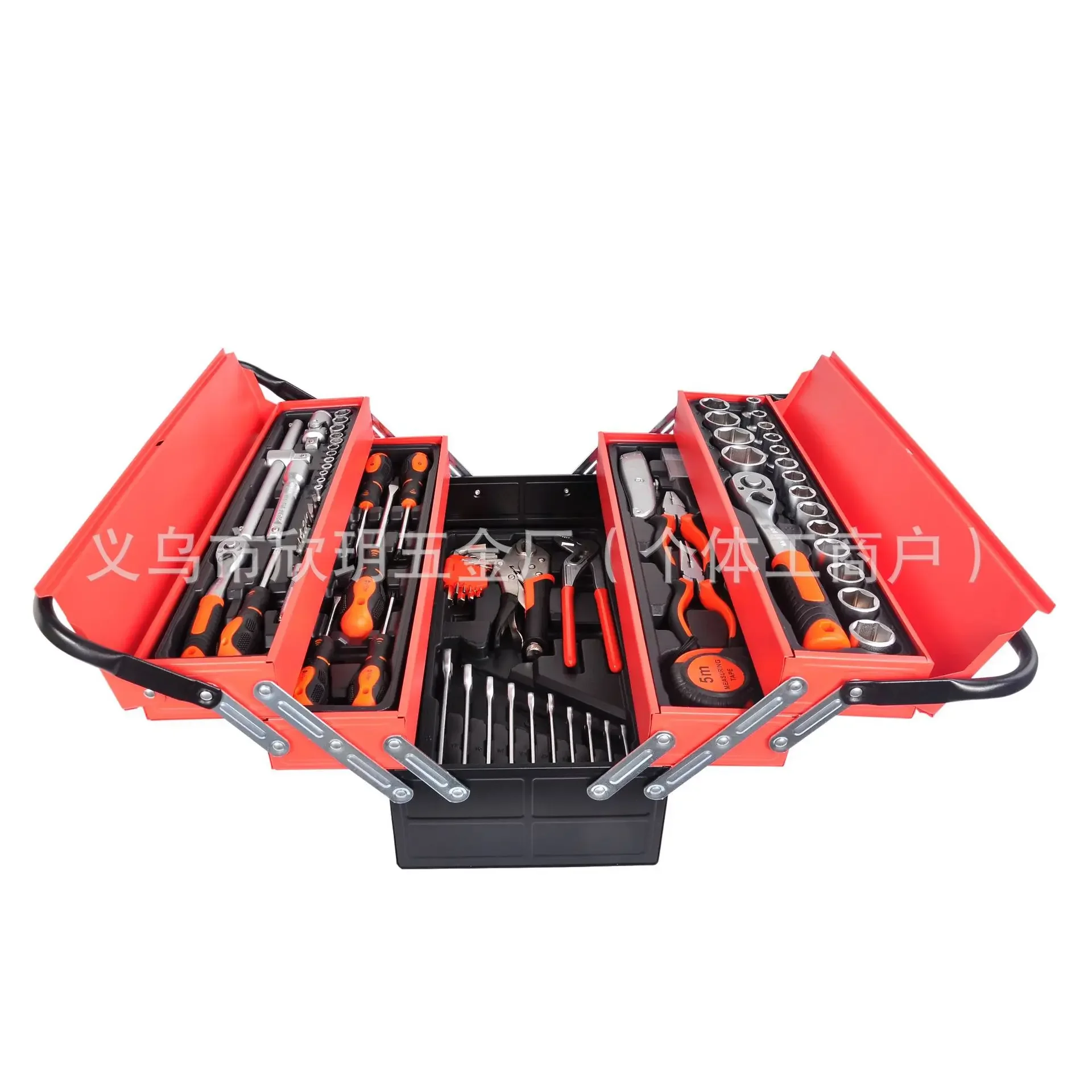 YyhcTool Box85-Piece Sleeve Iron Box Set Aluminum Box Combination Household Tools Repair Connector Mars Conversion Head Hardware 5