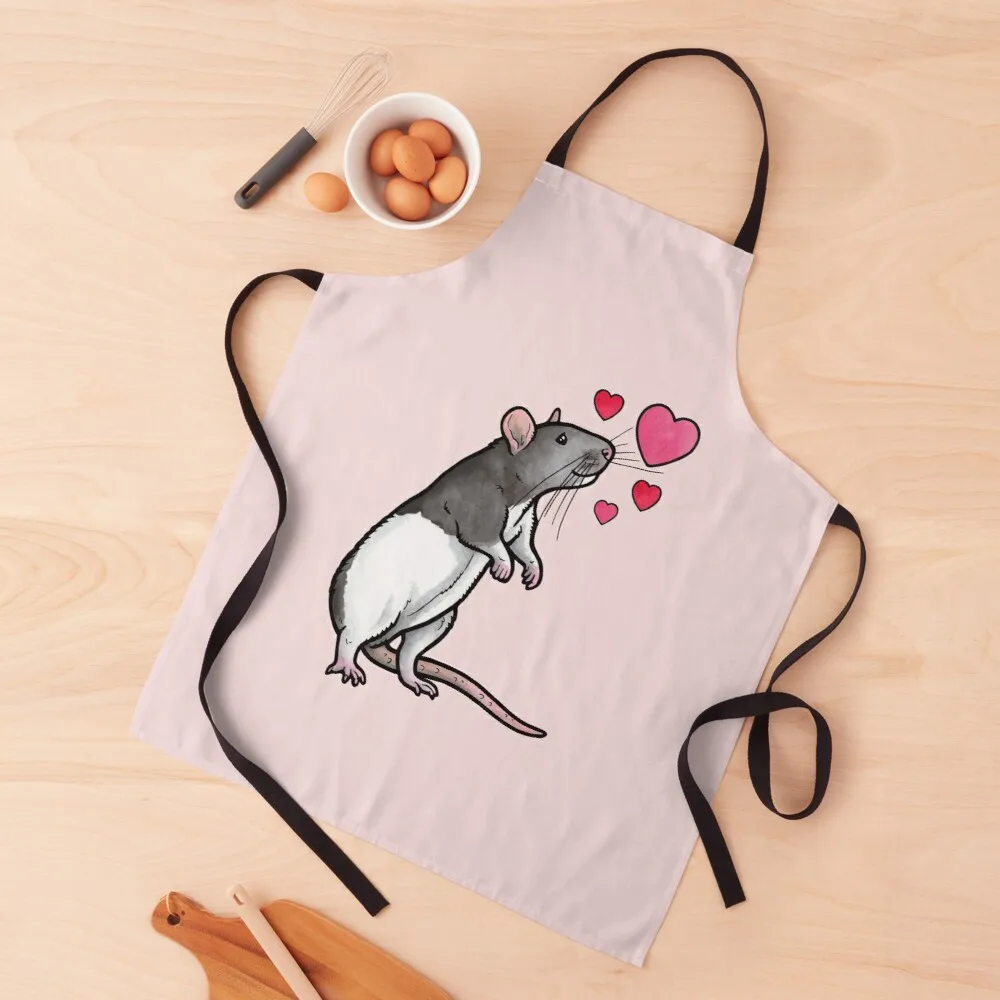 

Hooded rat love (topear) Apron apron ladies apron