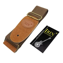 Premium Cotton Adjustable Guitar Strap - Versatile for Acoustic, Classical, and Electric Guitars (Brown Strap)