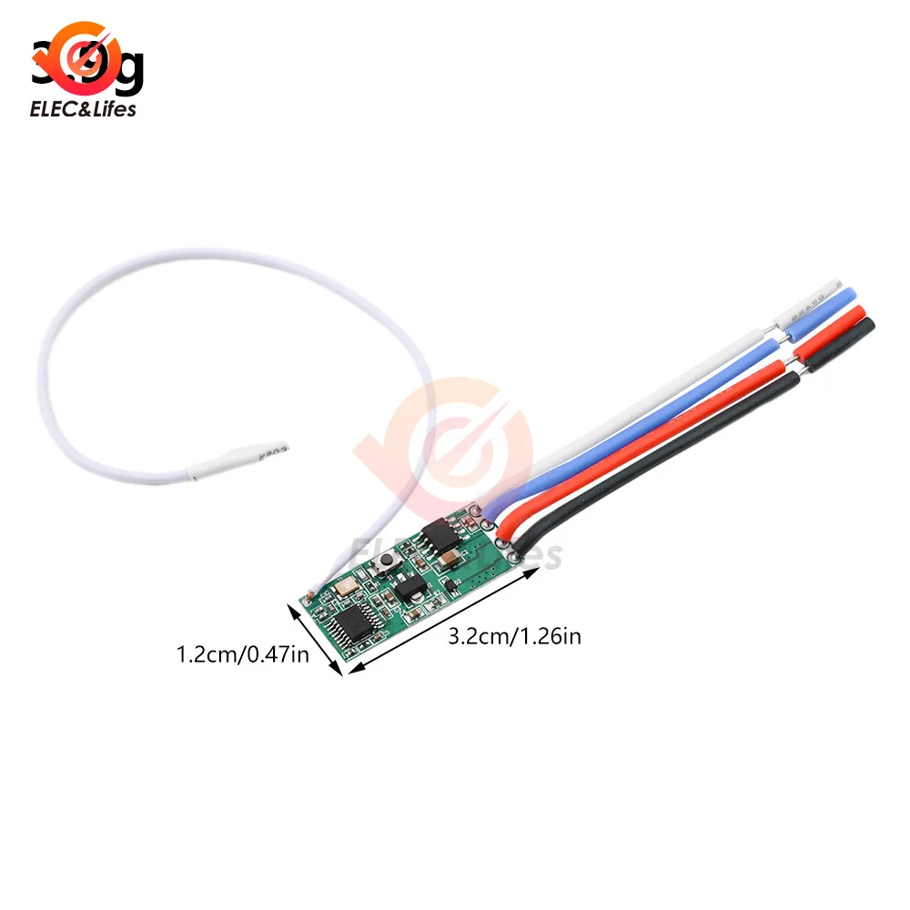 DC 3V-12V Motor Driven Forward And Reverse Remote Wireless Remote Control Module Small Motor Drive Control Module