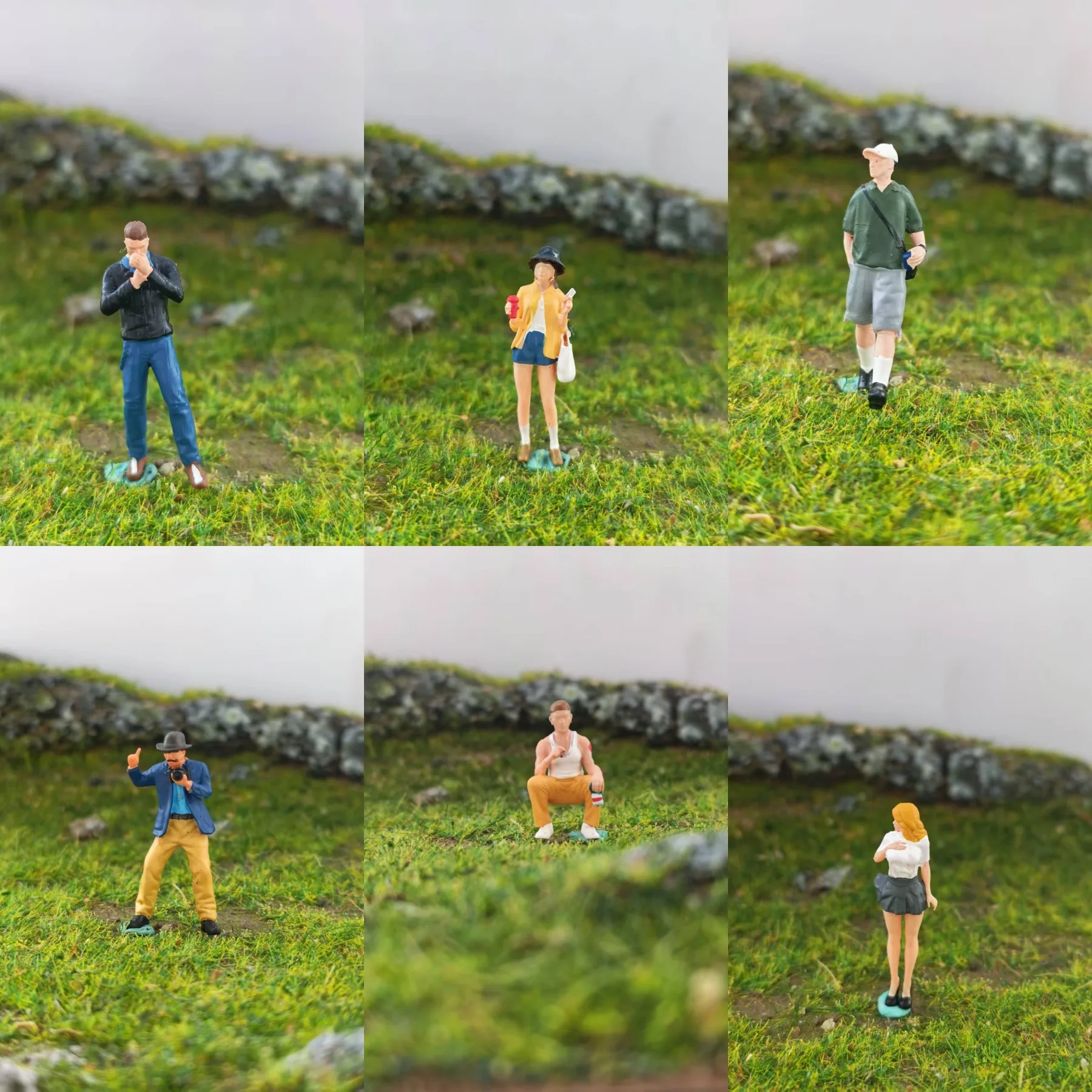 Miniature Street Boy and Girl Figures for Creative Photography and Display Decor