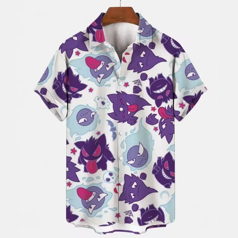 Anime Pokmon Flower shirts 3d printed men's and women's shirts Stylish beach clothes