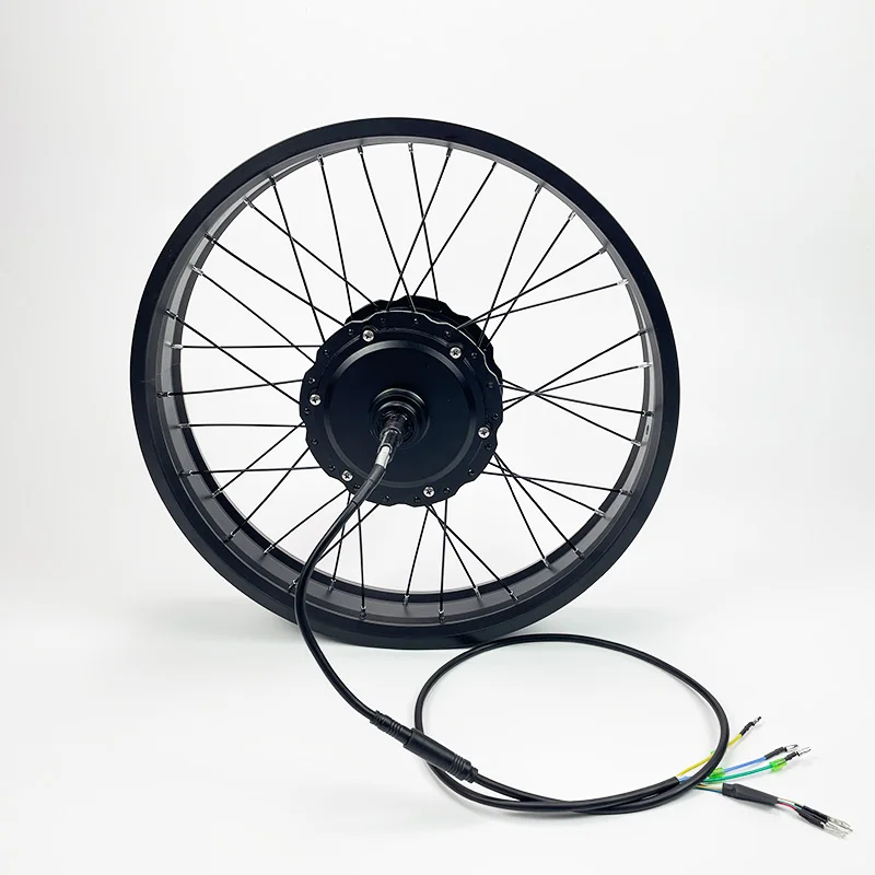 슈퍼73 전기 자전거 개조 키트 20x4.0 팻 타이어 500W/1000W 허브 모터 앞뒤 바퀴 세트 스노우 바이크 업그레이드용