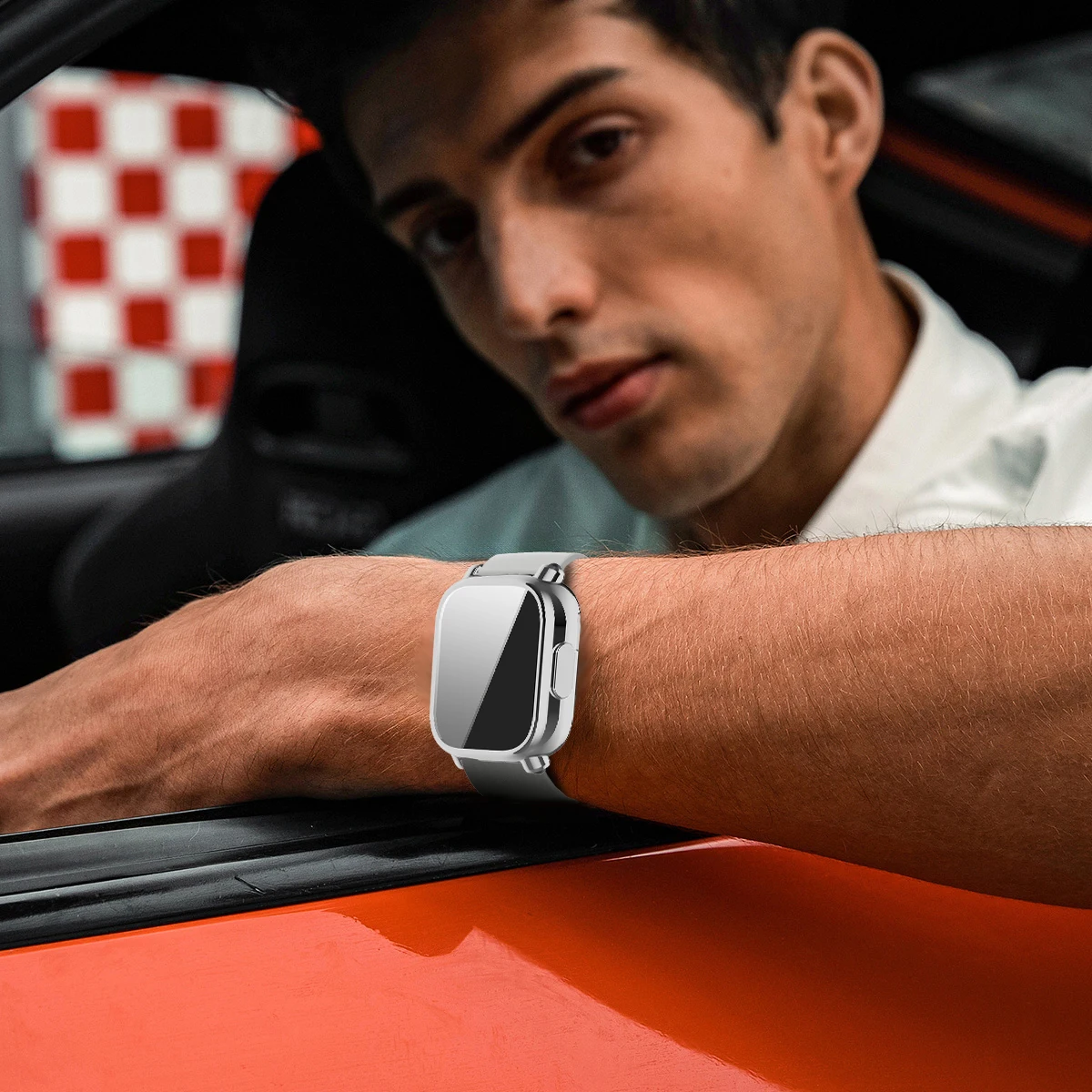 Silicone Strap with Protective Case