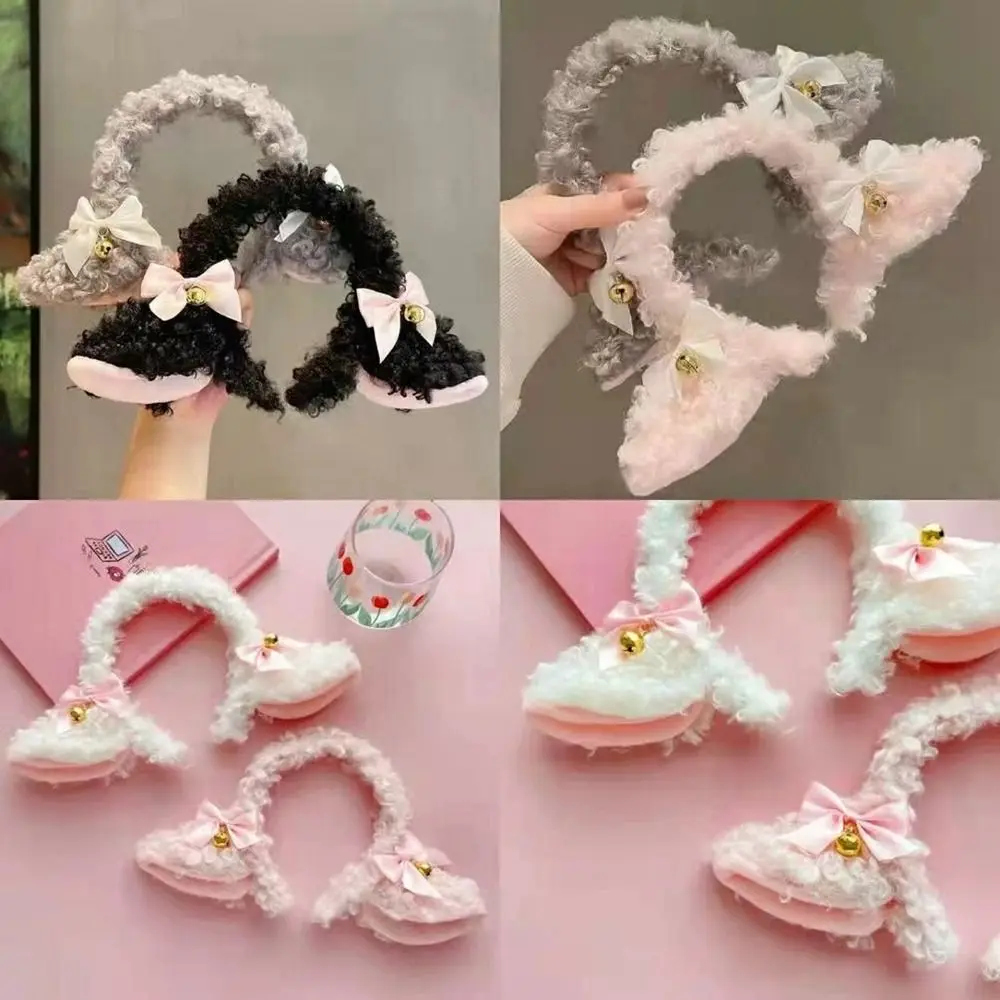 

Fancy Props Sheep Ears Headband Fashion Simulation Plush Plush Hairband Handmade Headpiece Women Girls