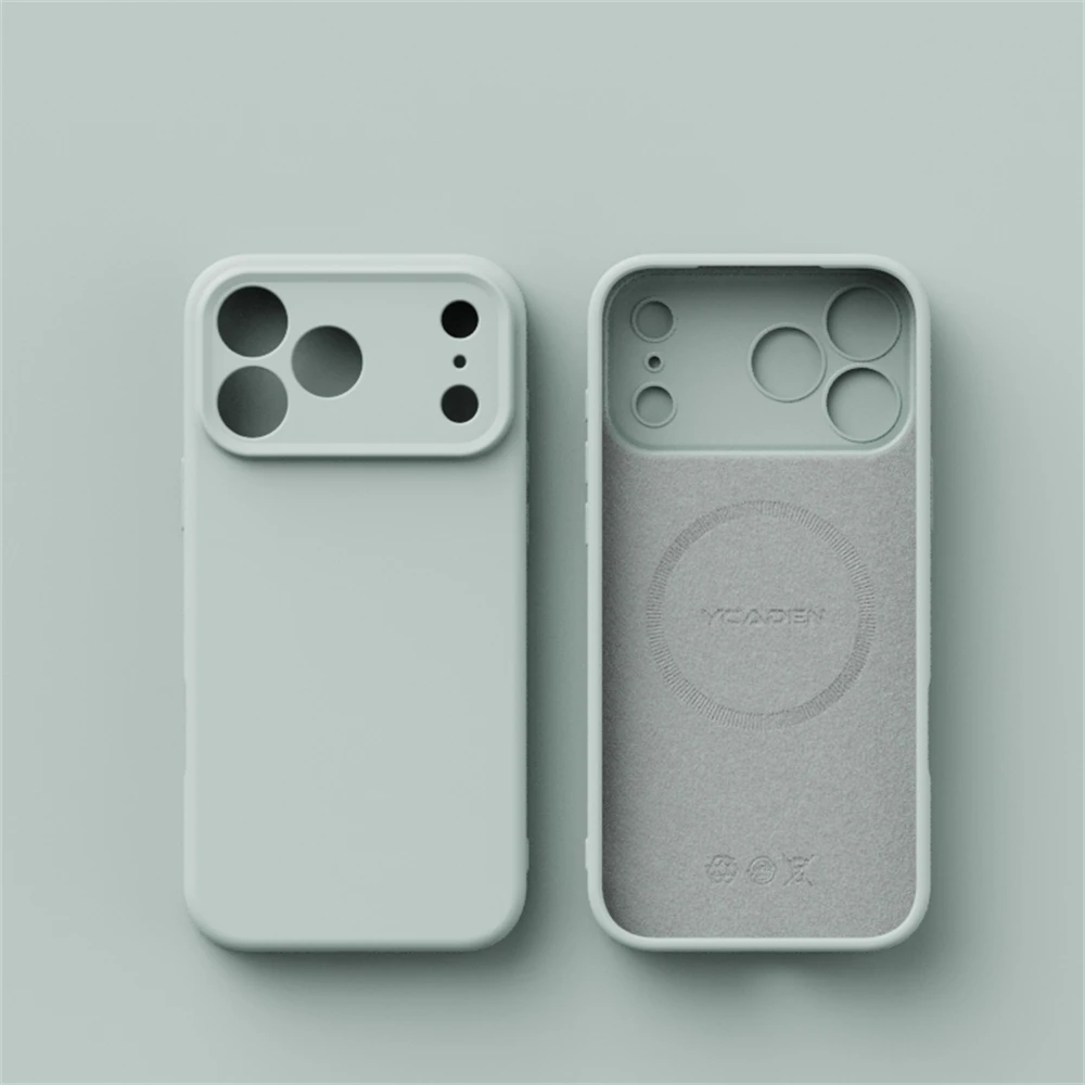 Luxury Liquid Silicone MagSafe-Compatible Phone Case with Wireless Charging Capability and Smooth Finish