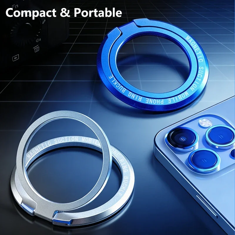 Magnetic 360° Rotatable Phone Grip and Kickstand