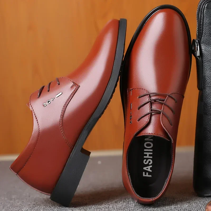 Mens Leather Dress Shoes Men's Dress Shoes Genuine Leather Italian Luxury Man